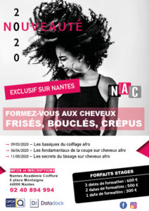 Formation coiffure afro à Nantes Académie Coiffure