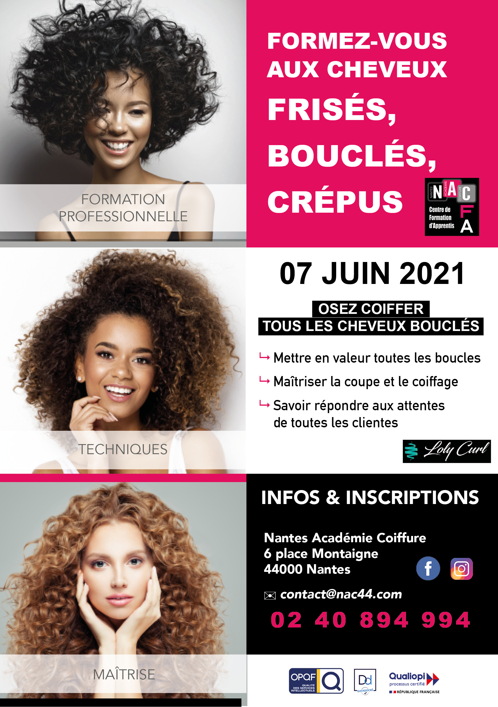 formation pro texturés Nantes Academie Coiffure